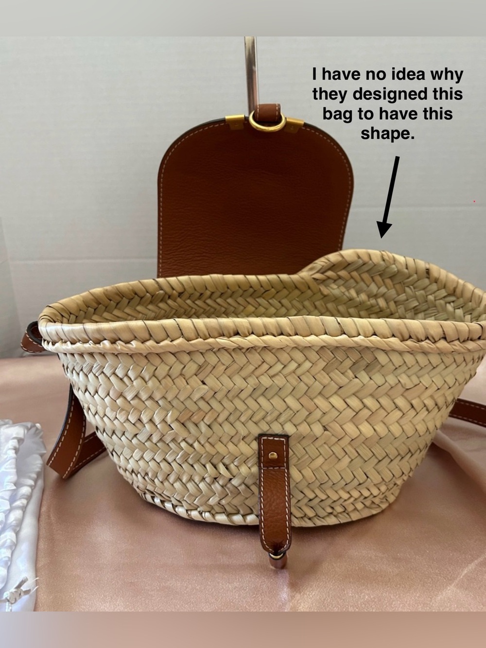 New Chloe Raffia Marcie Bag-PRICE IS FIRM - Picture 5 of 14